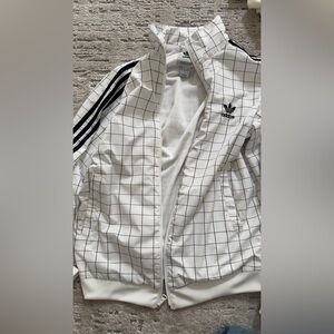 Adidas White Jacket with Black Accents